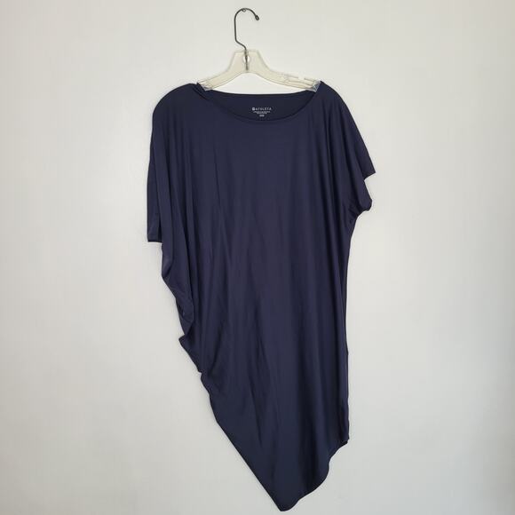 Athleta Sunlover Hilo UPF Dress Asymmetrical Navy Stretchy Women XXS - Picture 9 of 12
